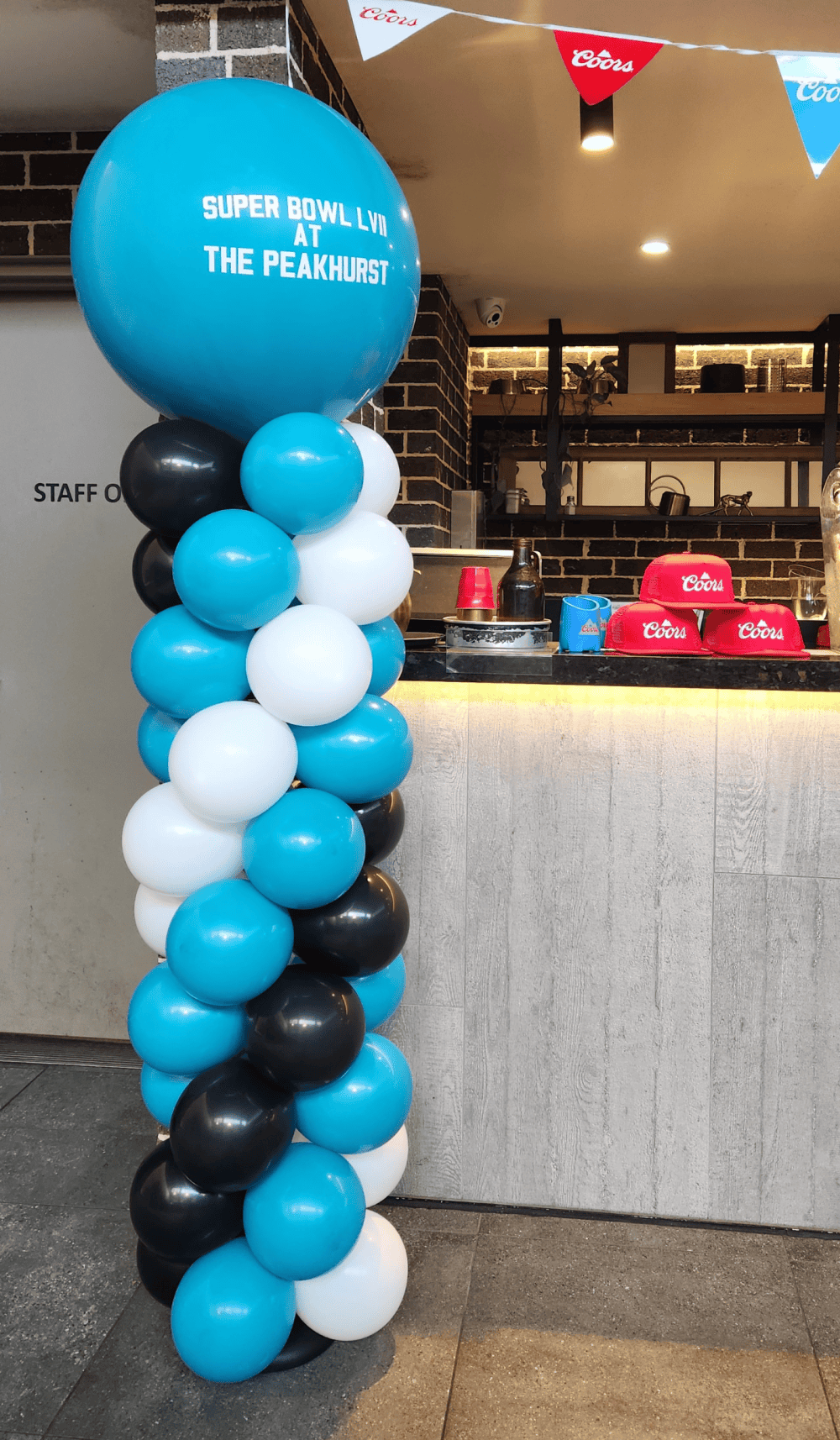 Balloon Column Superbowl