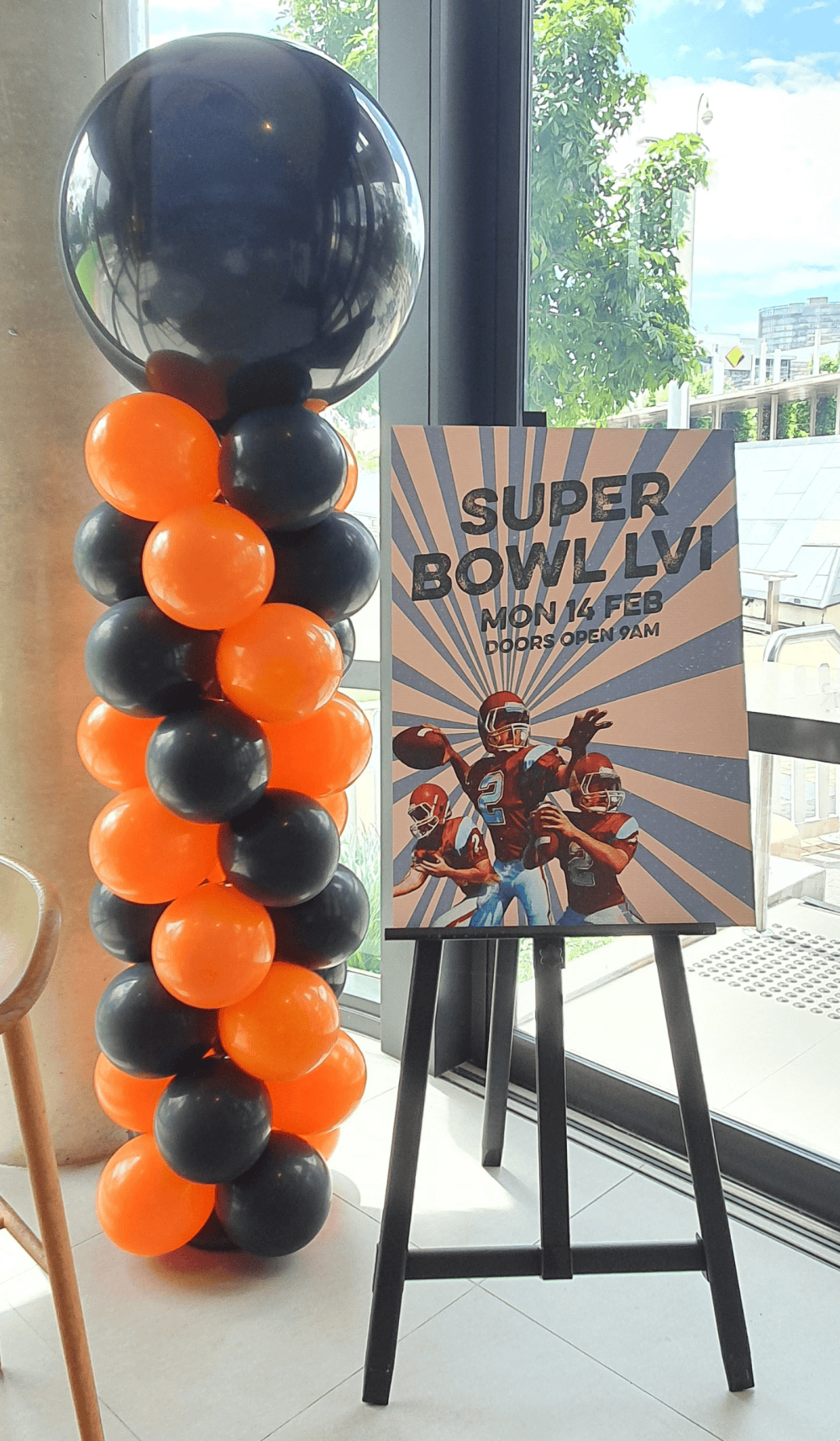 Balloon Column Superbowl