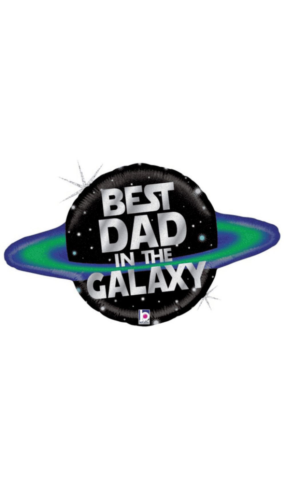 Foil Balloon Best Dad Galaxy