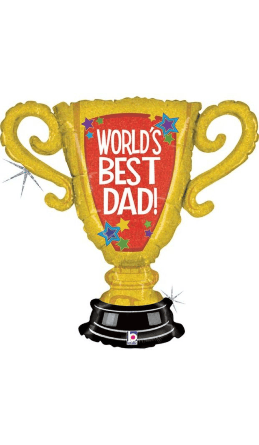 Foil Balloon World's Best Dad Trophy