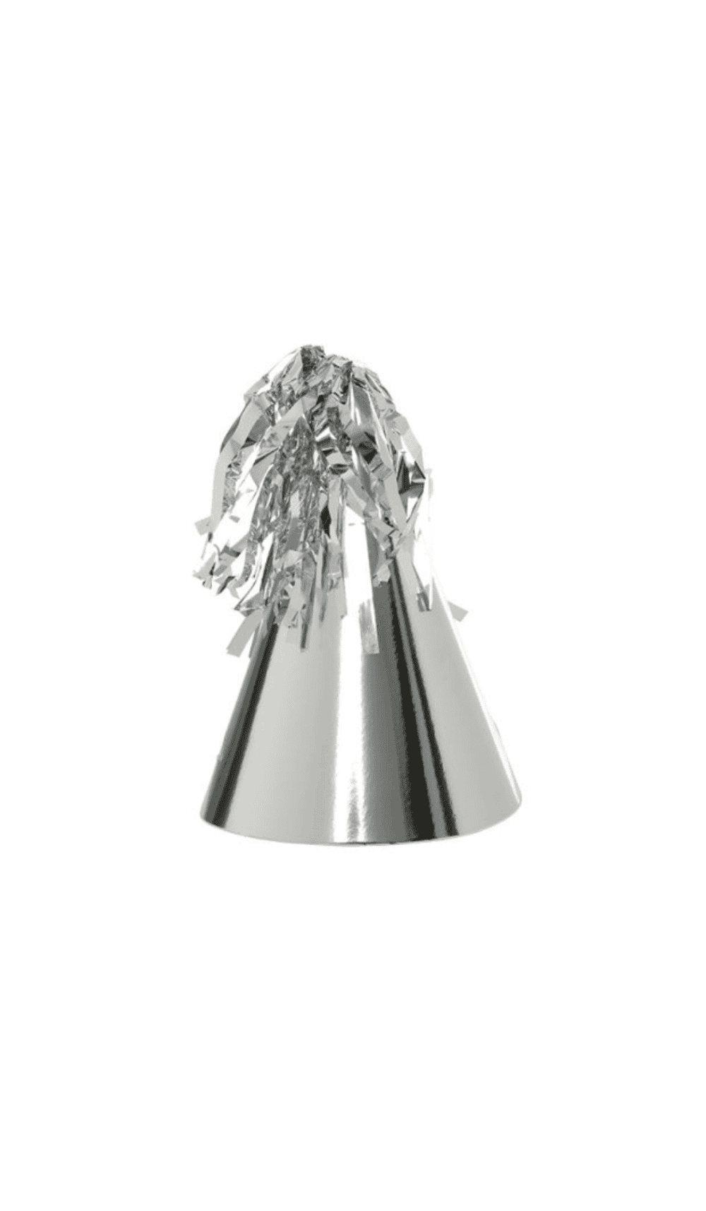 Party Hat Silver Tassel