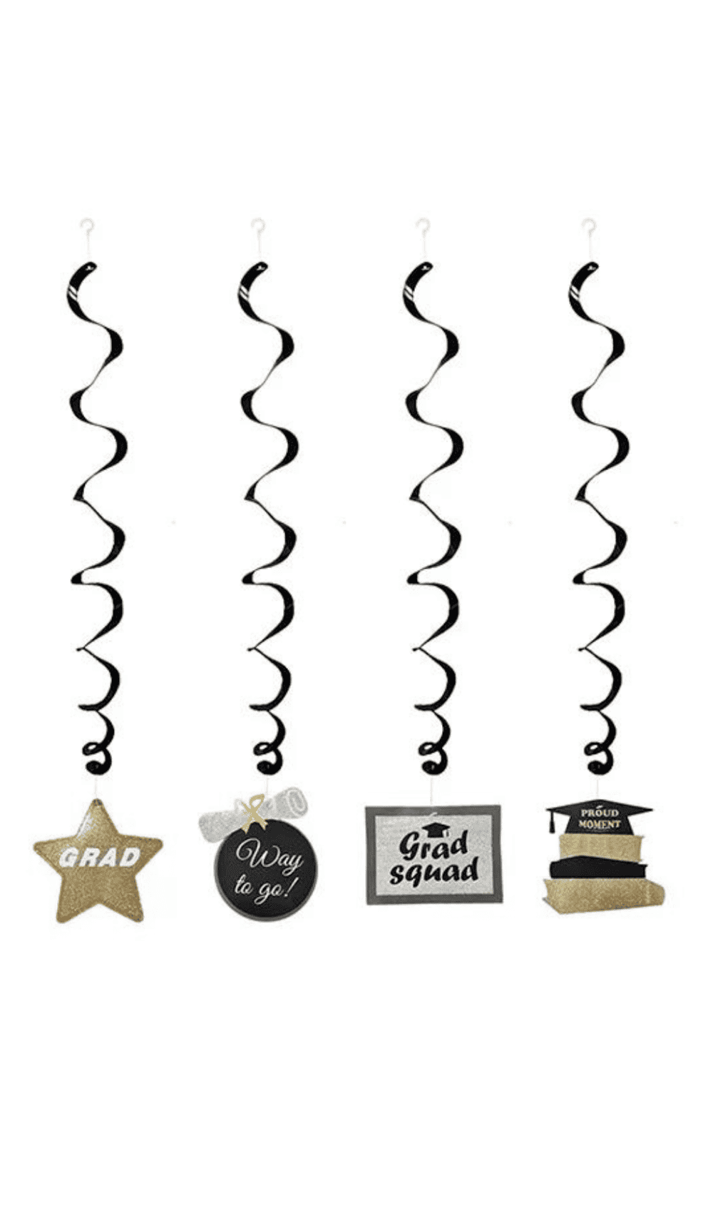 Graduation Hanging Swirl Decorations