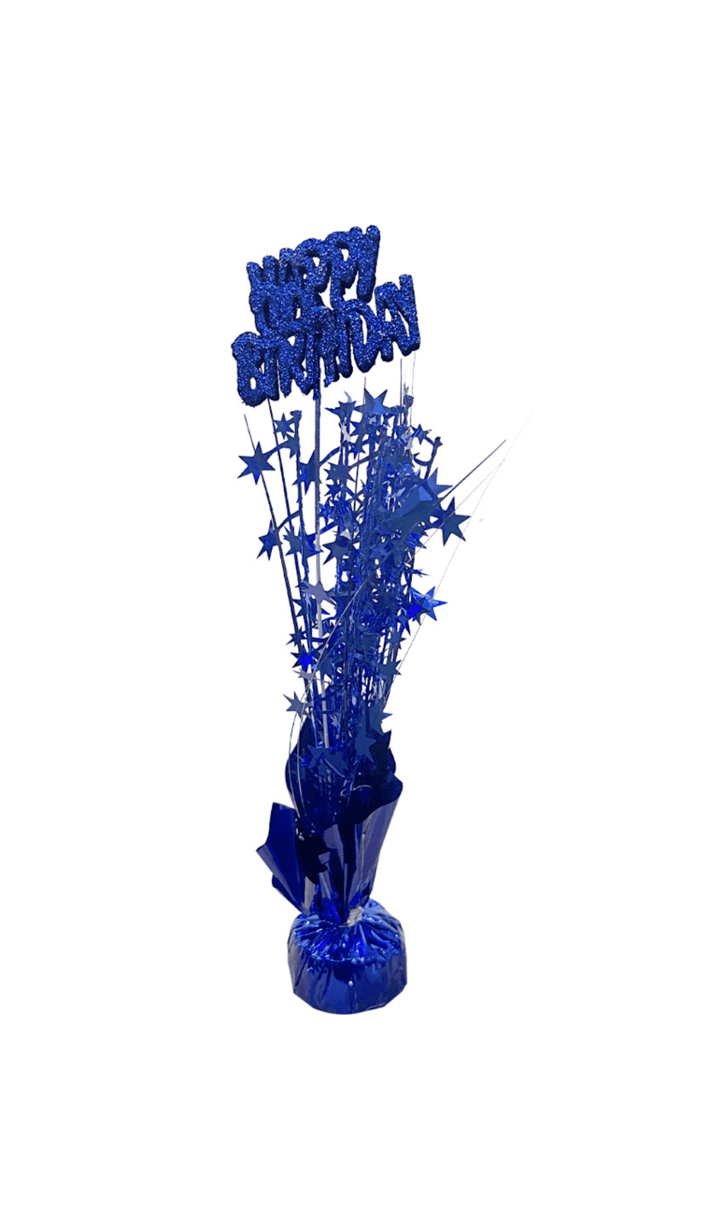 Happy Birthday Centrepiece Decoration Blue
