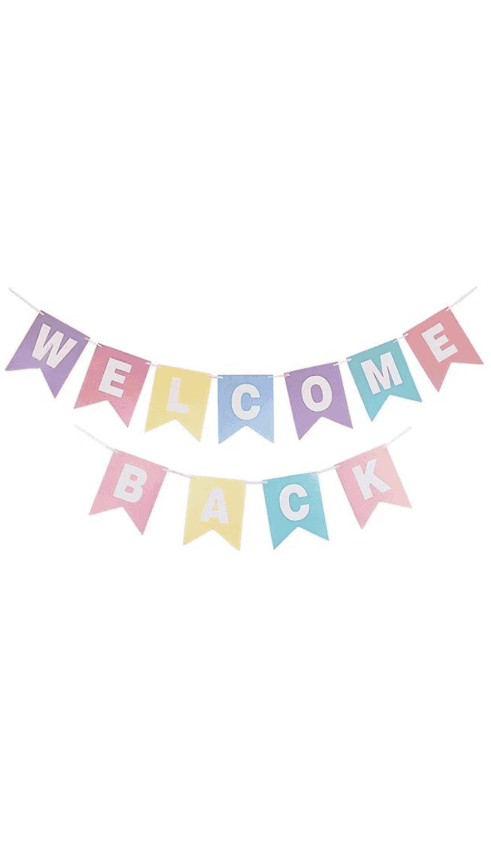 Welcome Back Bunting Banner