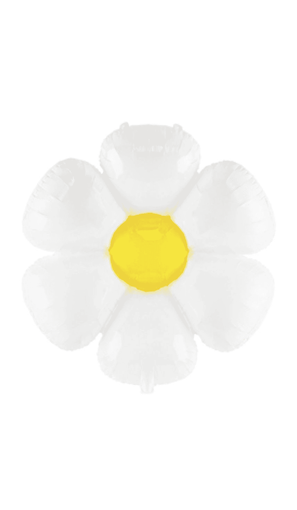 Daisy White Flower Foil Balloon
