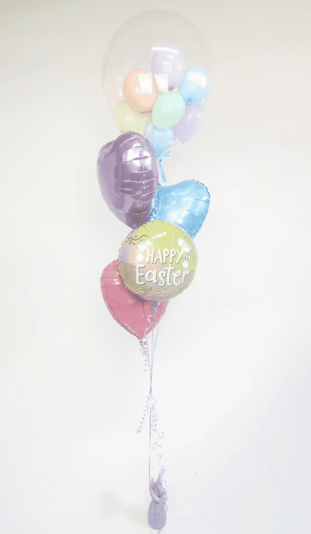 Easter Helium Balloon Bouquet Foil Bubble