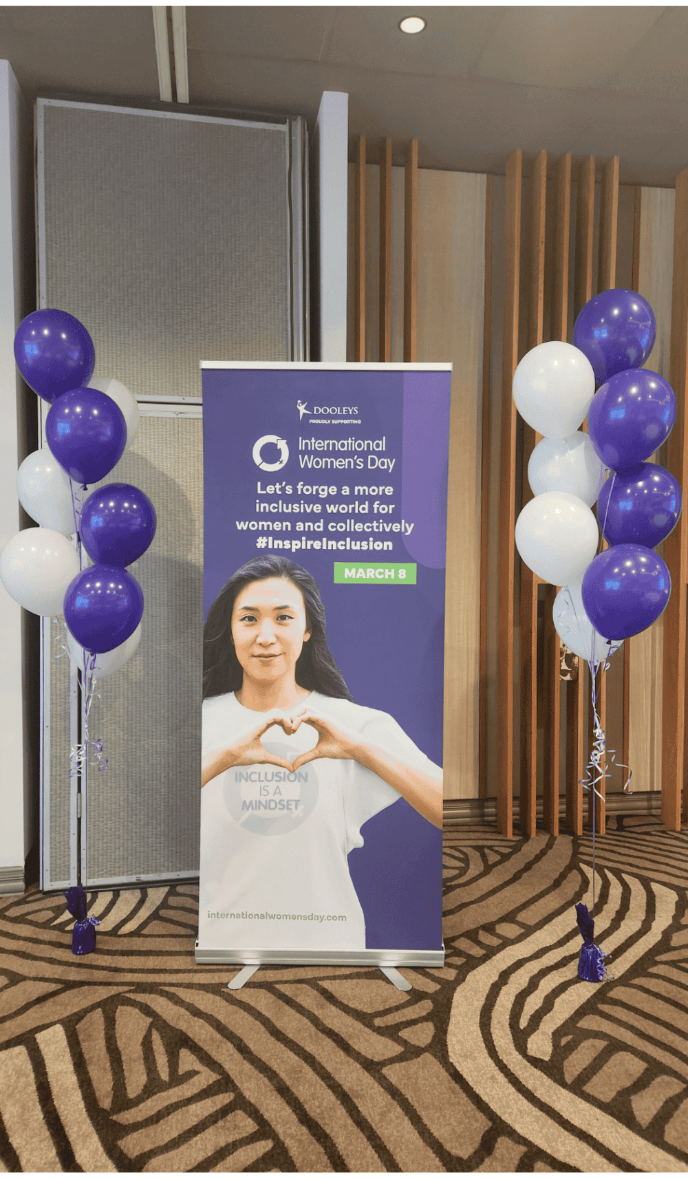 International Womens Day Purple Helium Balloon Bouquets