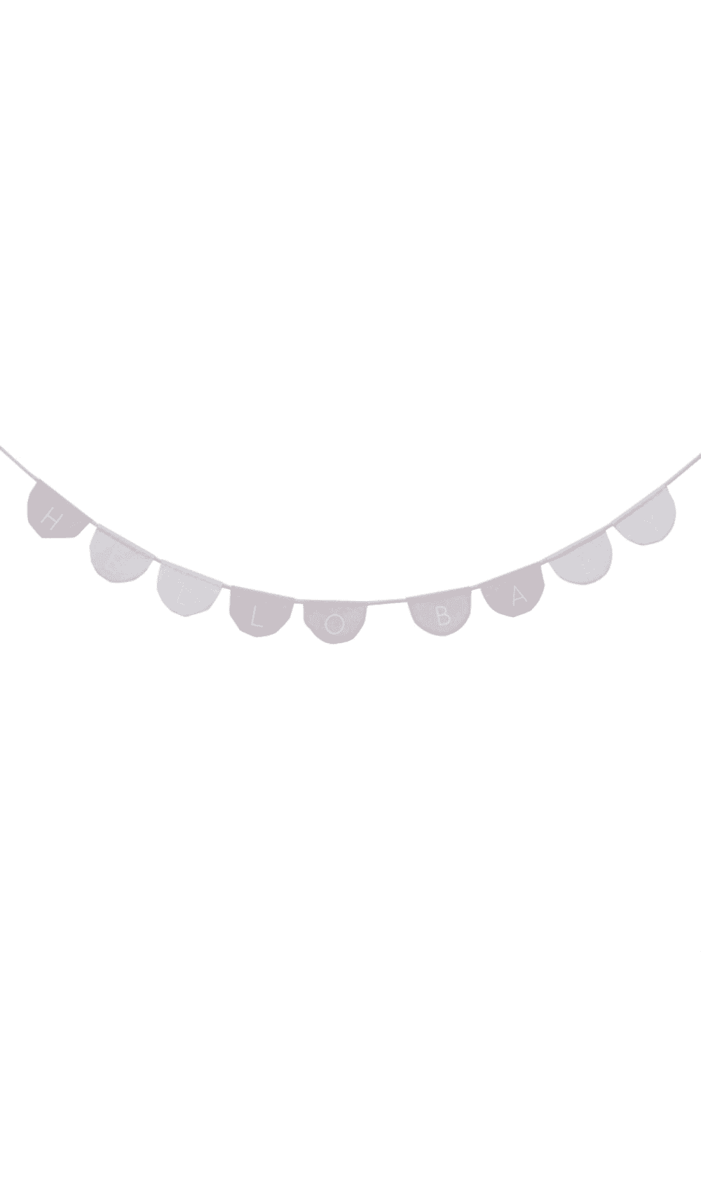 hello baby fabric banner bunting