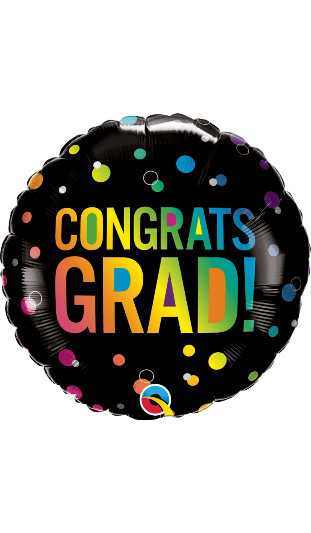 Congrats Grad Ombre Dots Foil Balloon
