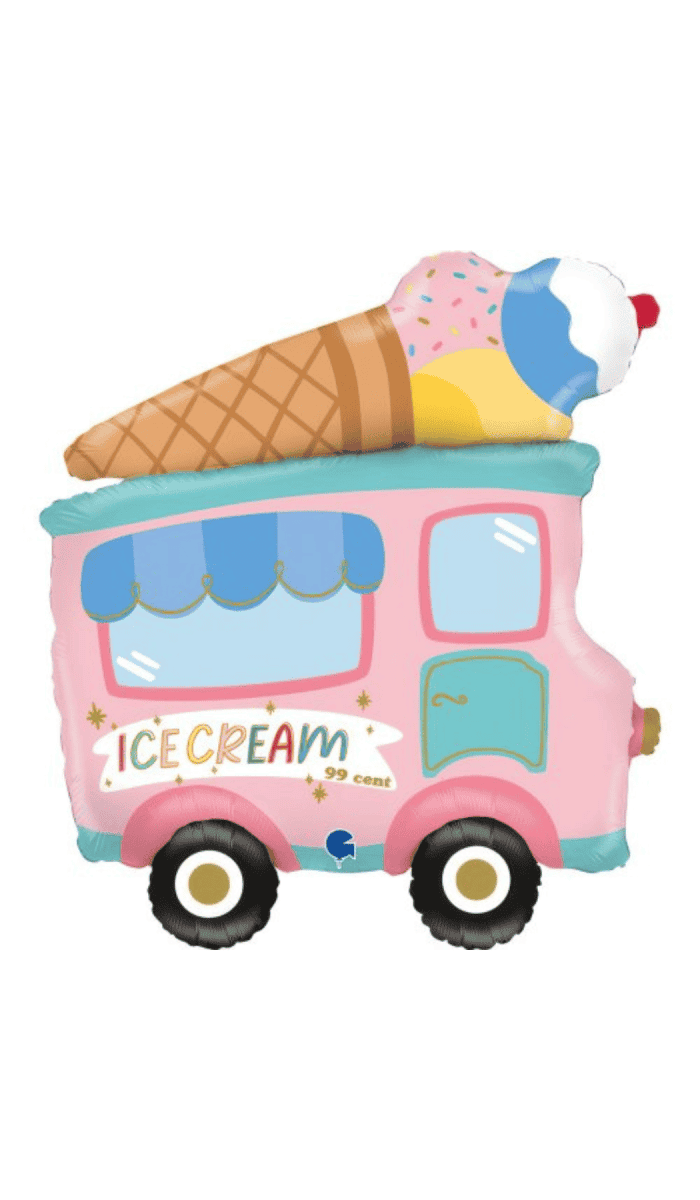 Ice Cream Truck Foil Balloon Shape