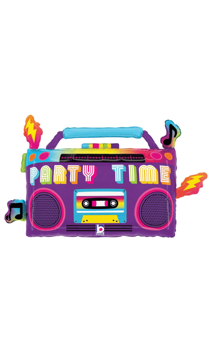 Boom Box Stereo Foil Balloon Shape