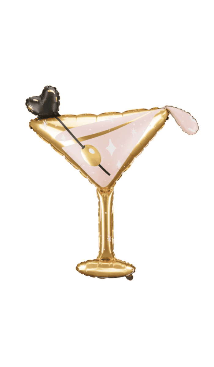 Cocktail Glass Foil Balloon Shape