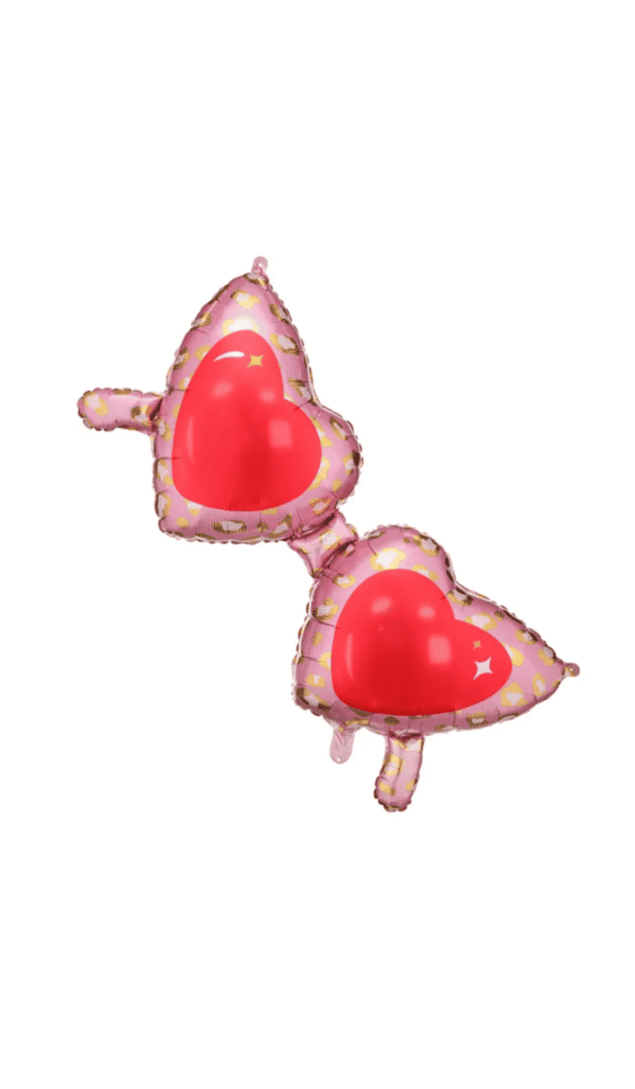 Heart Glasses Foil Shape Balloon