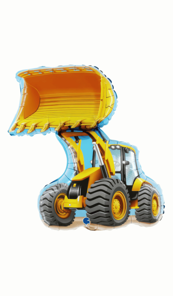 Bulldozer Construction Foil Balloon