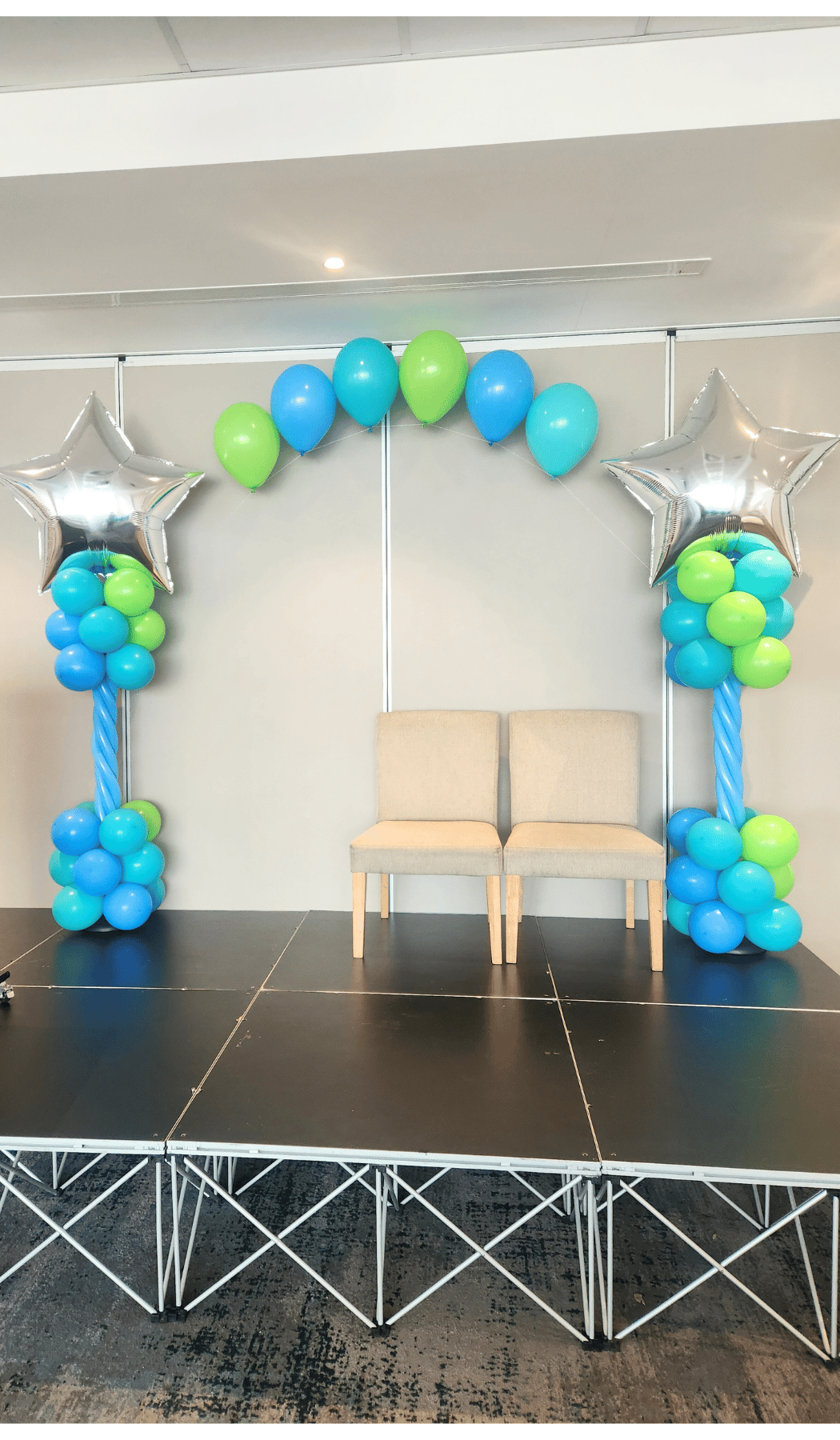 Themed Balloon Arch Stars