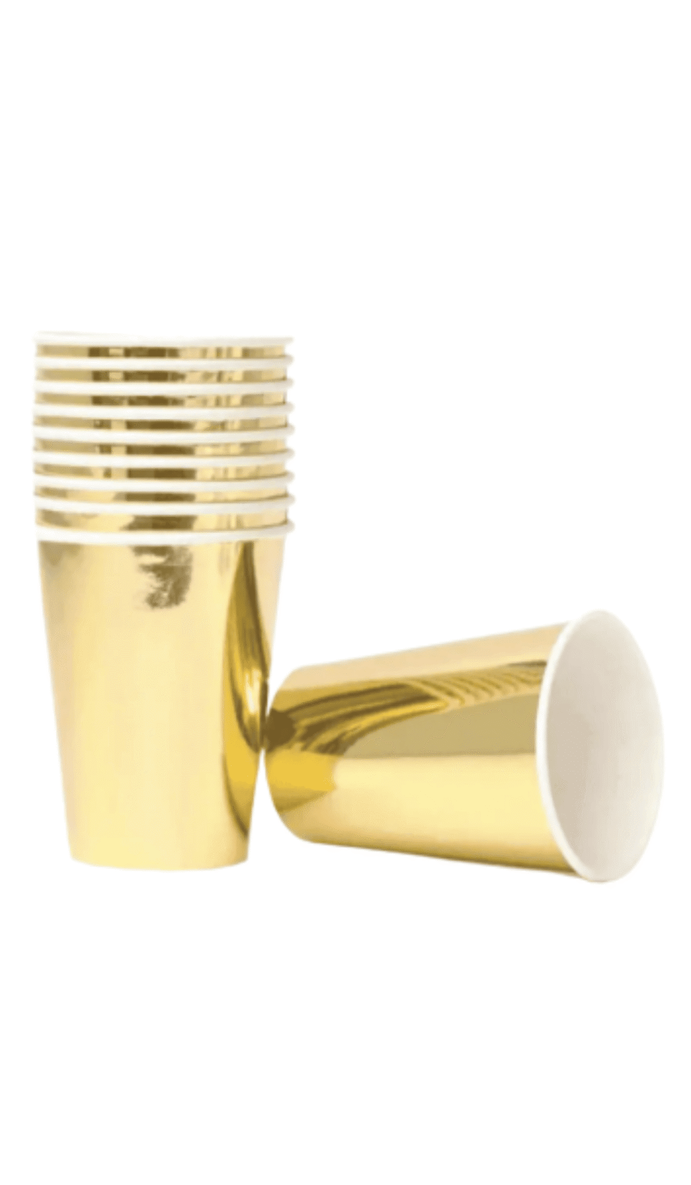 Gold Metallic Paper Party Cup