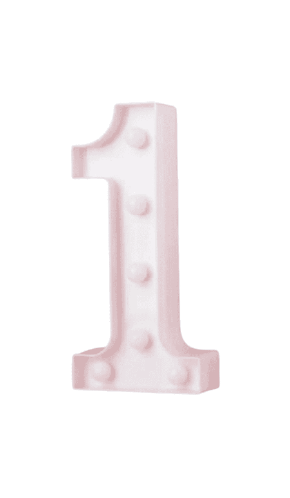 LED Light Up Decoration Number 1