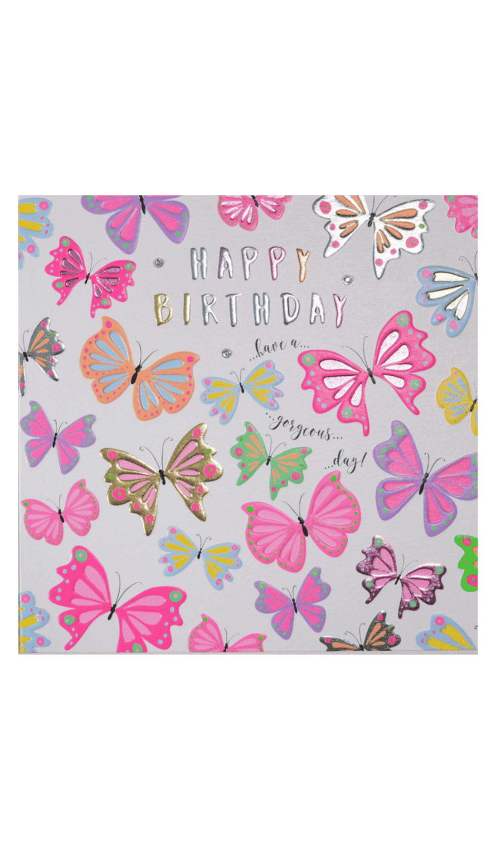 Happy Birthday butterflies card