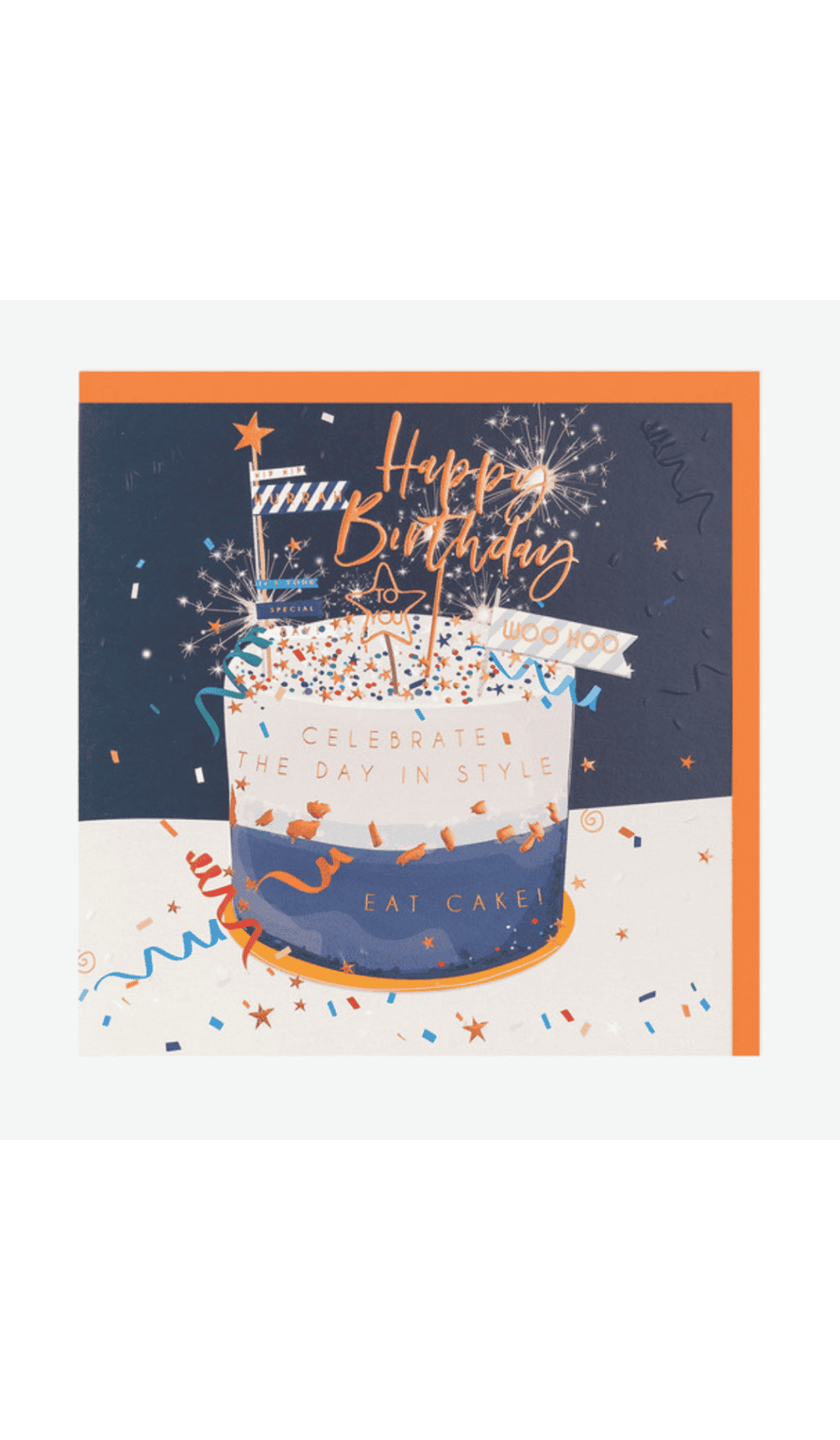Card Happy Birthday Cake