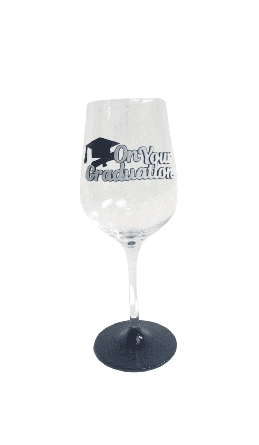 On Your Graduation Wine Glass