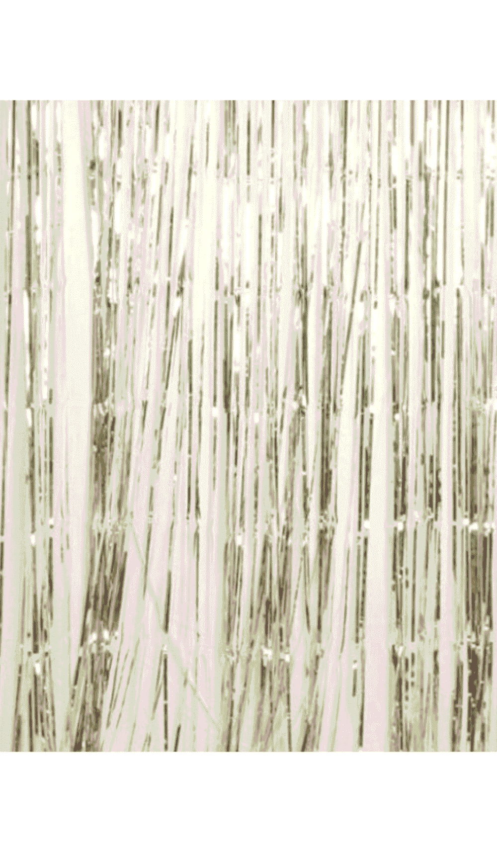 Foil Door Curtain Party Decoration Metallic White Gold