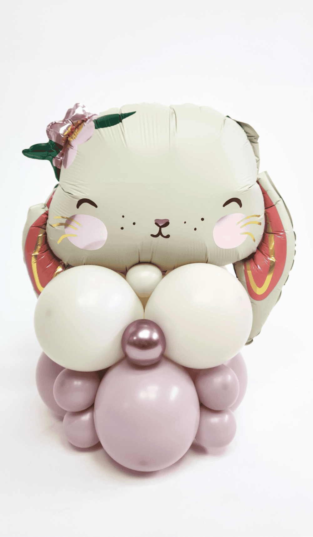 Organic Balloon Cluster Easter Rabbit