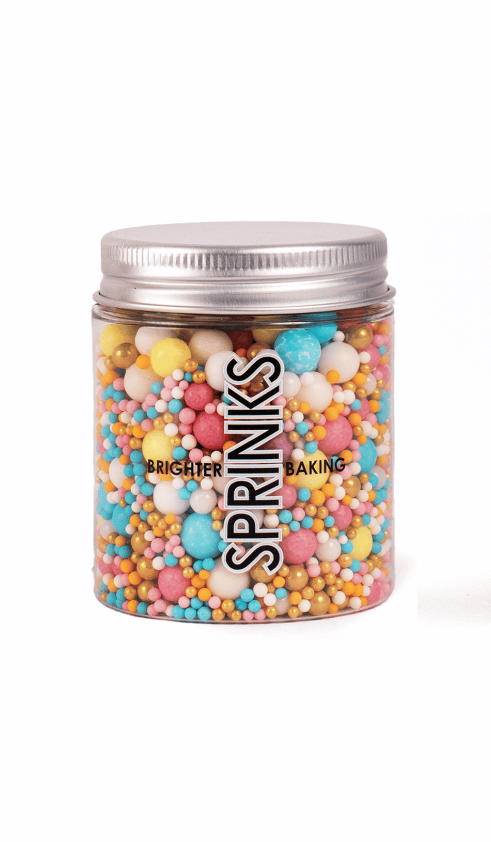 Sprinks Bubble Pastel Gold Mix Cake Decorating Sprinkles 75gm Jar