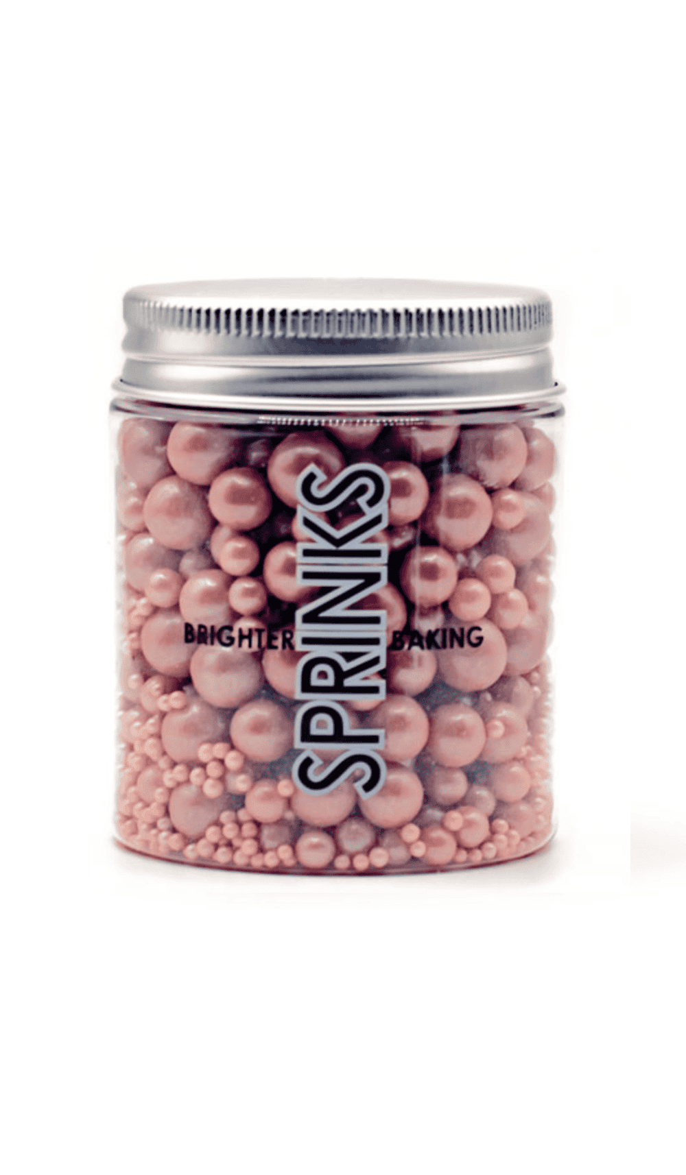 Sprinks Bubble Rose Gold Copper Bronze Sprinkles 75gm Jar Cake Decorating