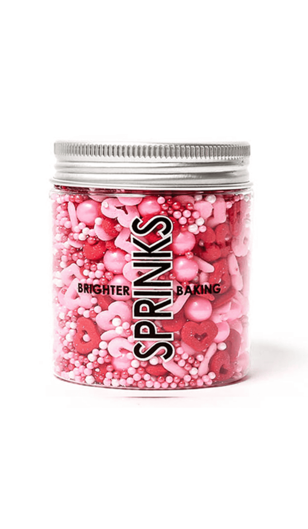 Sprinks Pink Red Hearts Cupids Cuddle Sprinkles Cake Decorating 65gm Jar