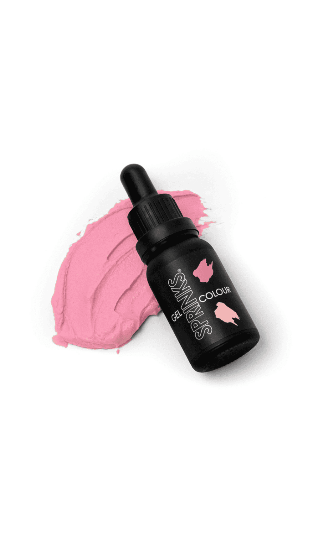 Sprinks Gel Colour Rose Pink 15ml bottle