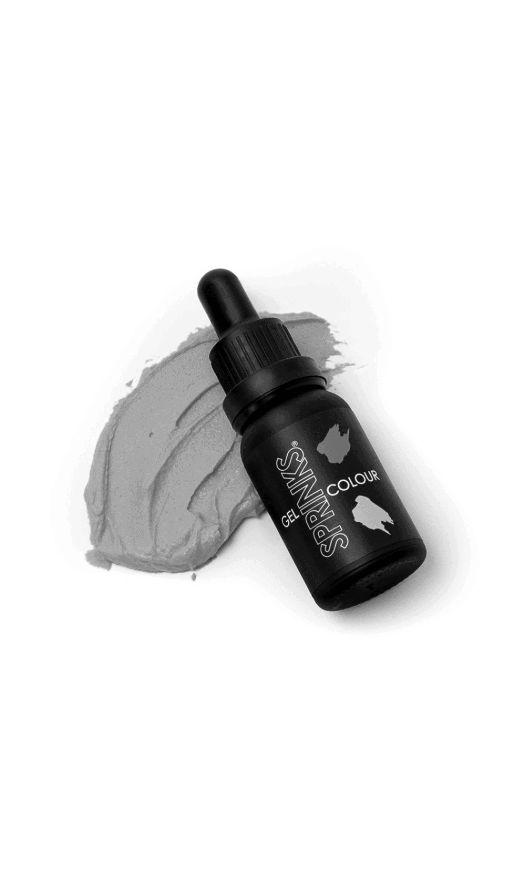 Sprinks Gel Colour Cement Grey 15ml bottle