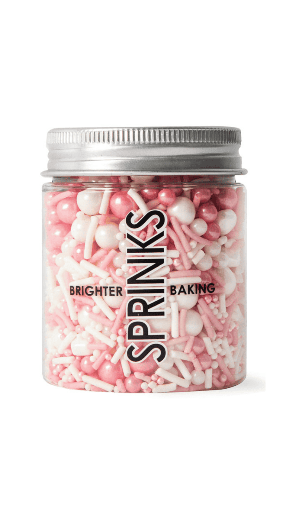 Sprinks Girls Best Friend Pink White Sprinkles Cake Decorating 75gm Jar