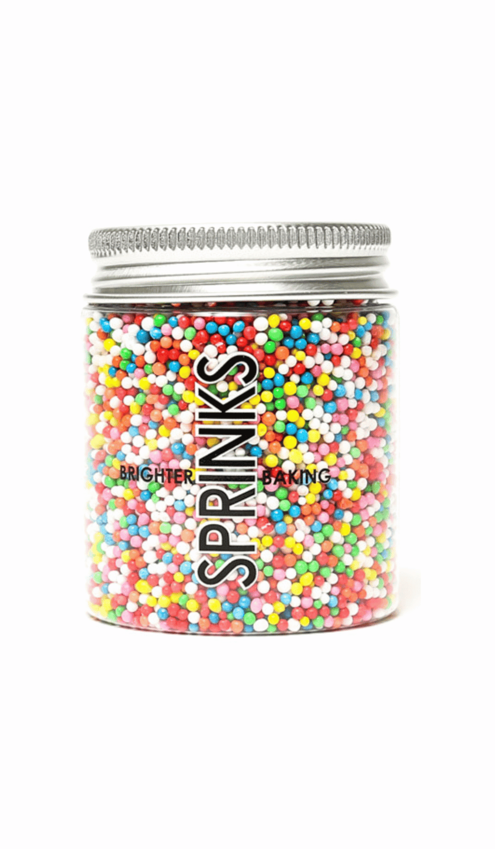 Sprinks Non Pareils Rainbow Bright Cake Decorating Sprinkles 65gm Jar