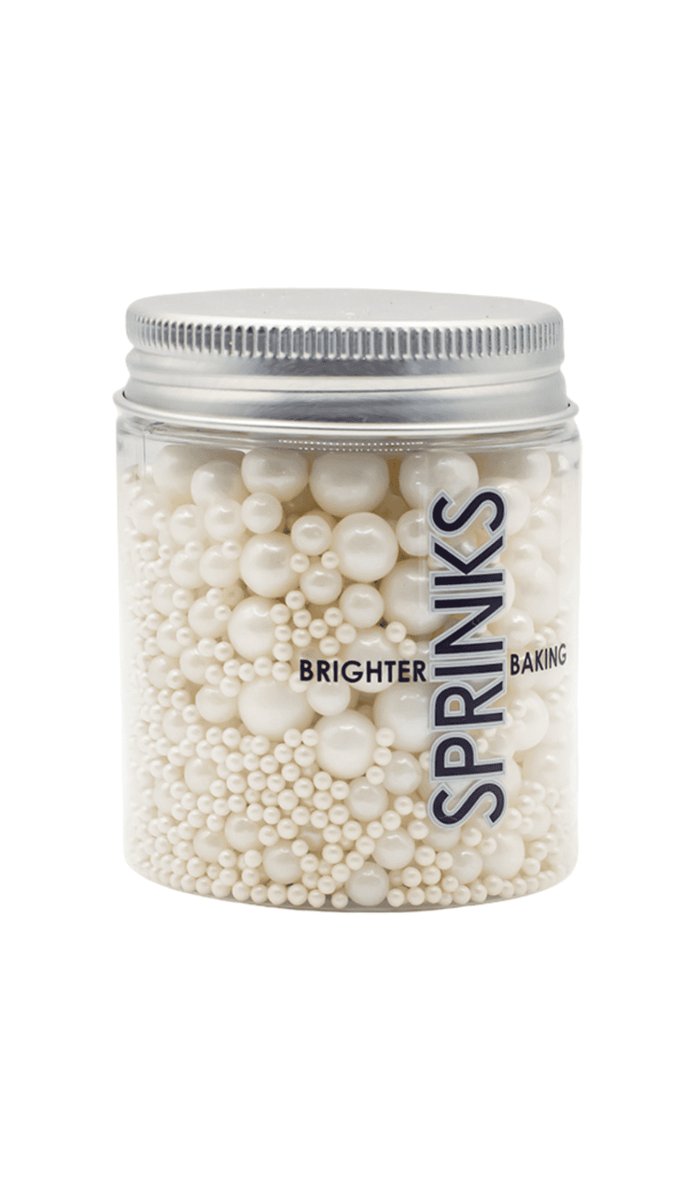 Sprinks Pearl White Bubble Sprinkles Cake Decorating Jar