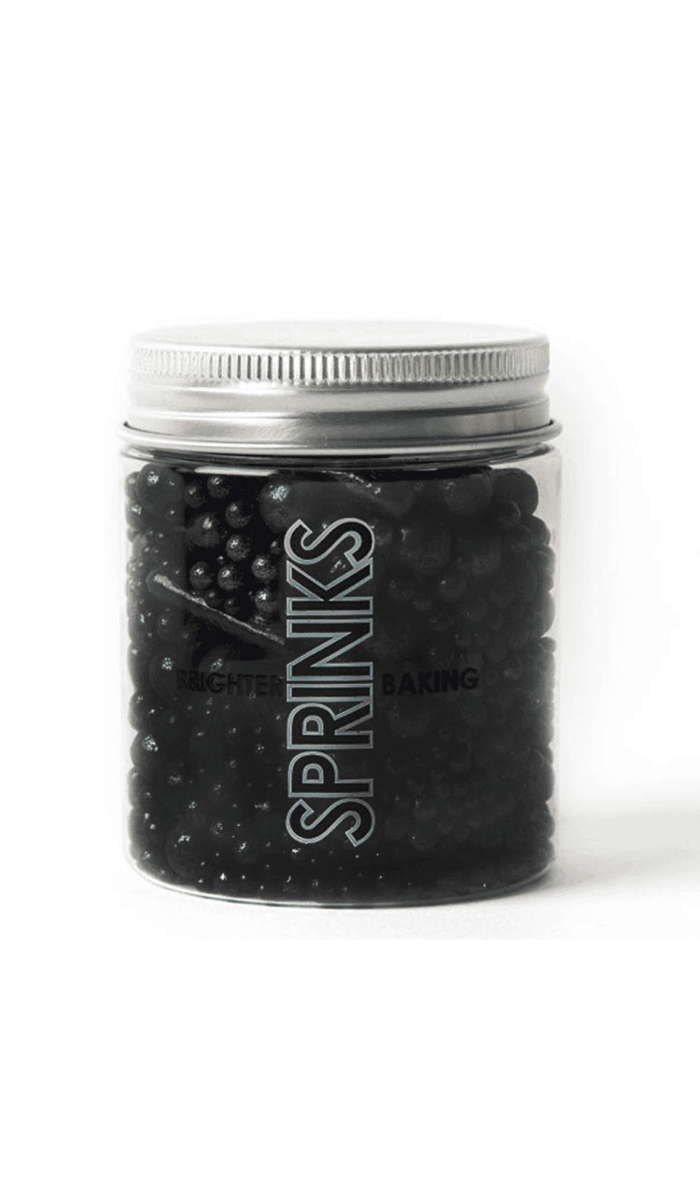 Sprinks Bubble Bounce Black Sprinkles 75gm Jar Cake Decorating