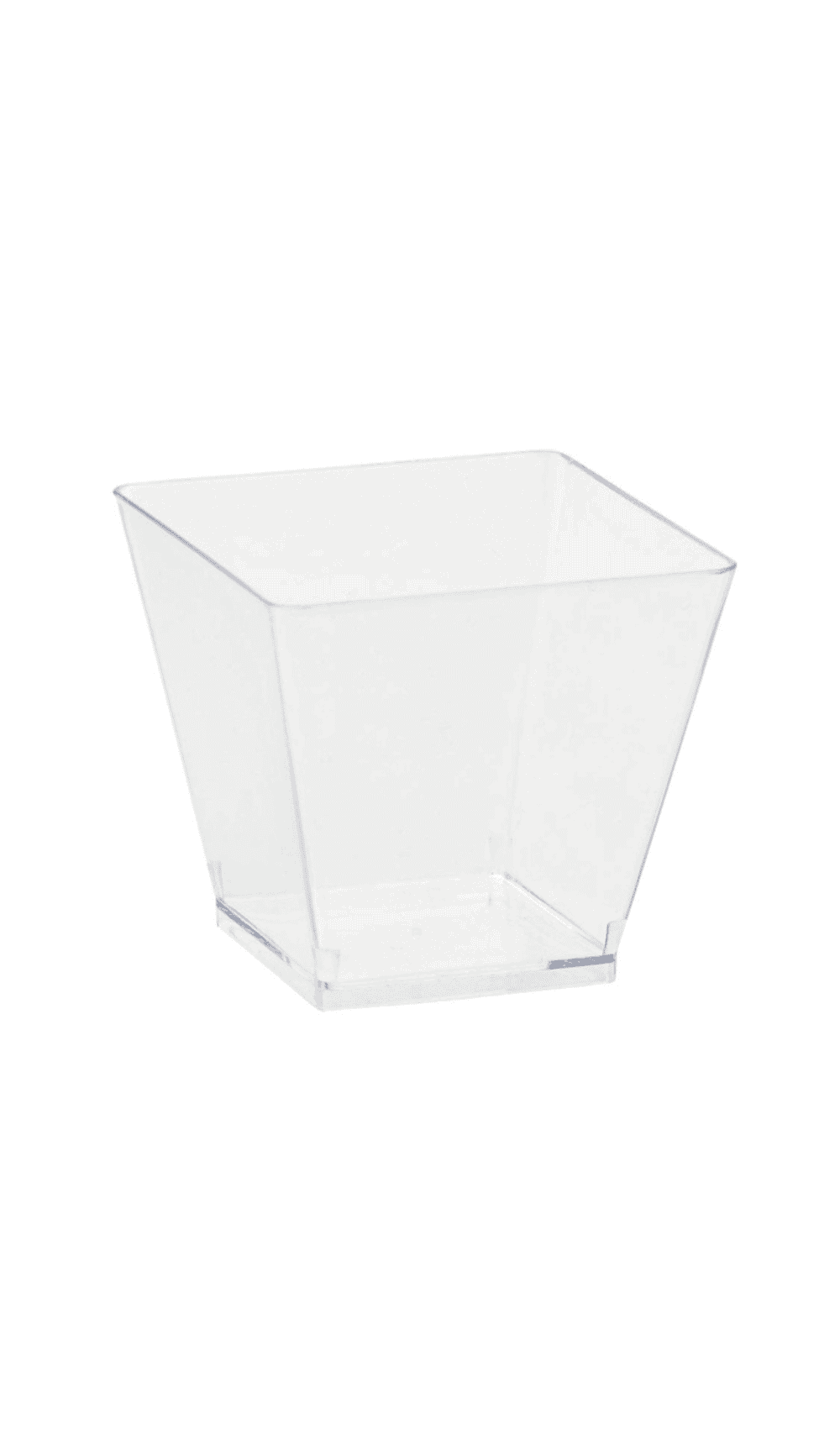 Mini Catering Cocktail Cubes Clear Plastic
