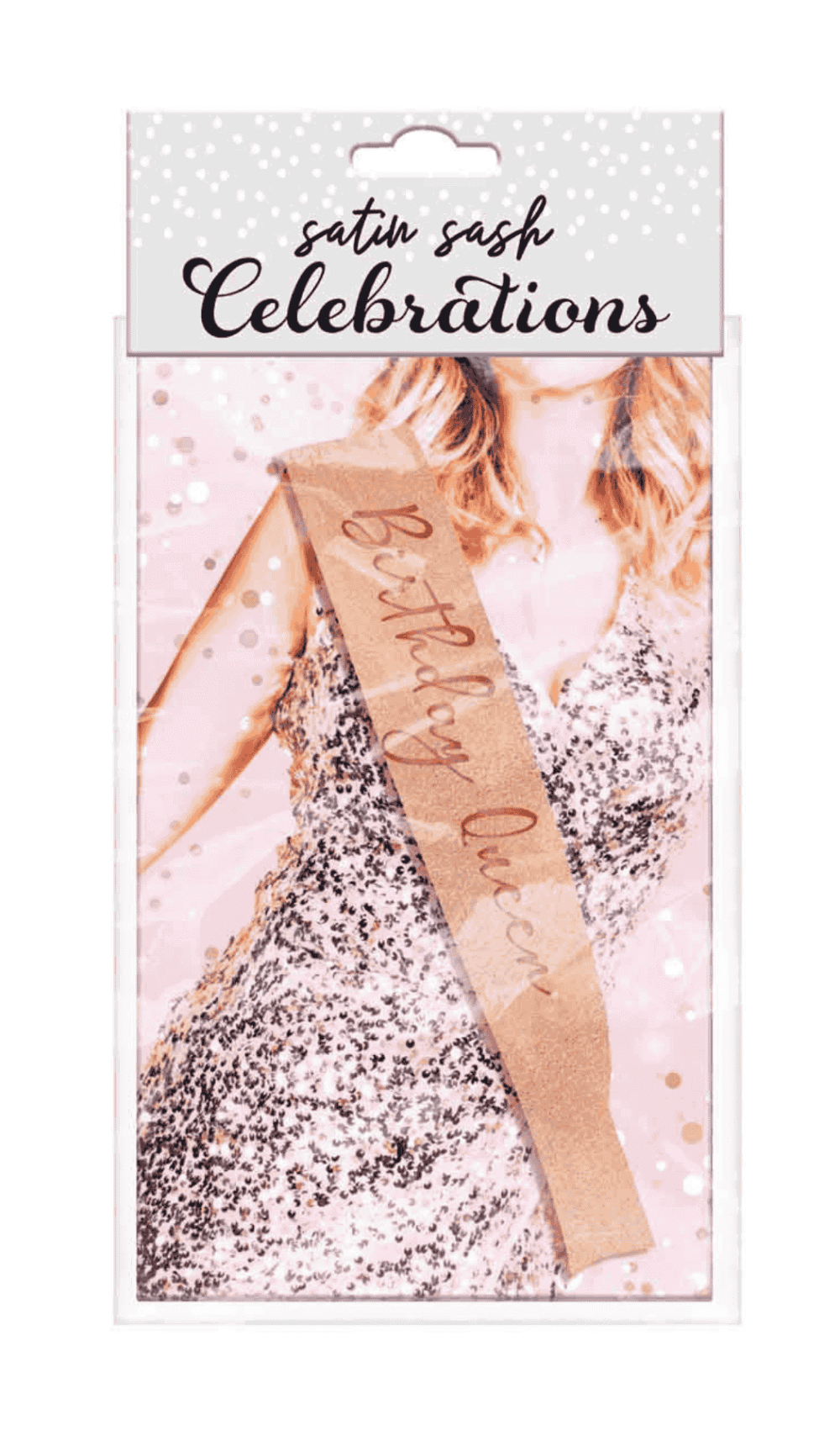 Rose Gold Glitter Birthday Queen Sash