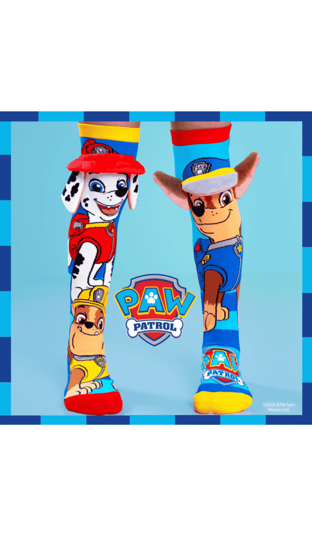 Madmia novelty kids socks Chase Paw Patrol