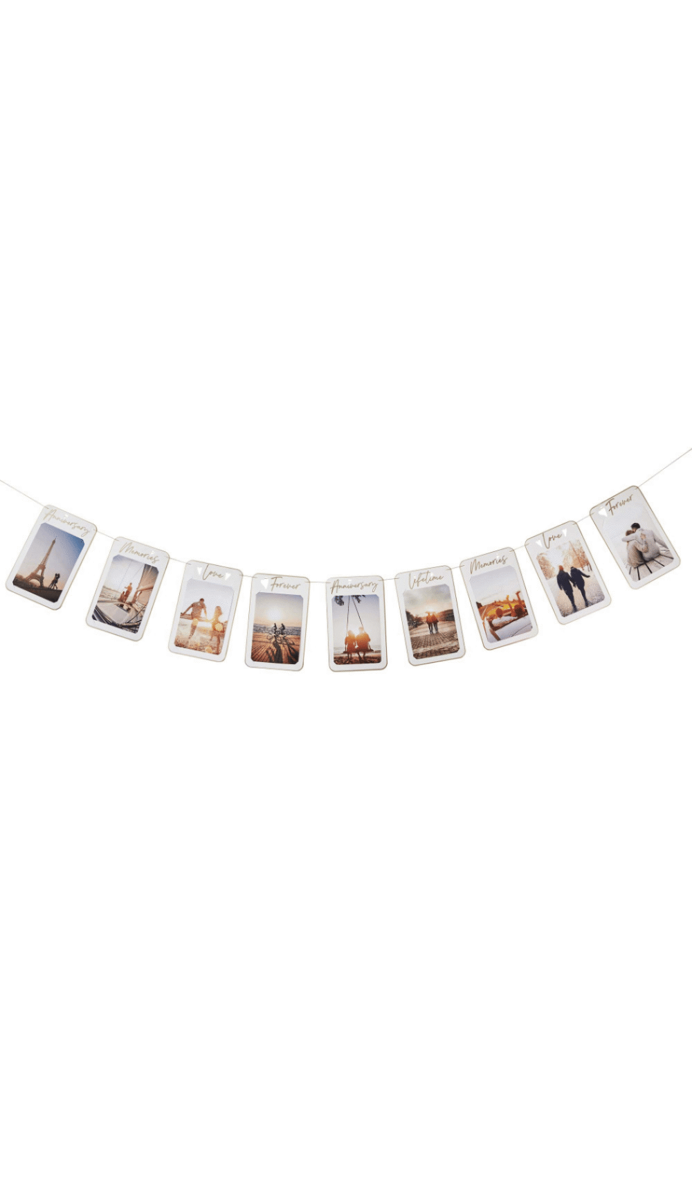 Personalised Anniversary Photo Bunting Banner Decoration Gift