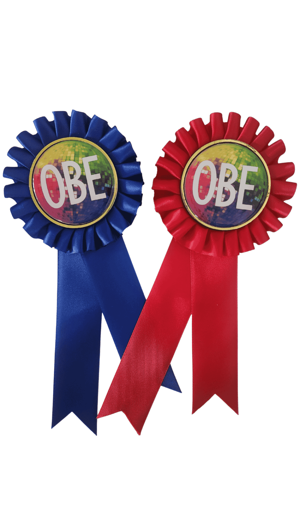 OBE rosette badge ribbon award