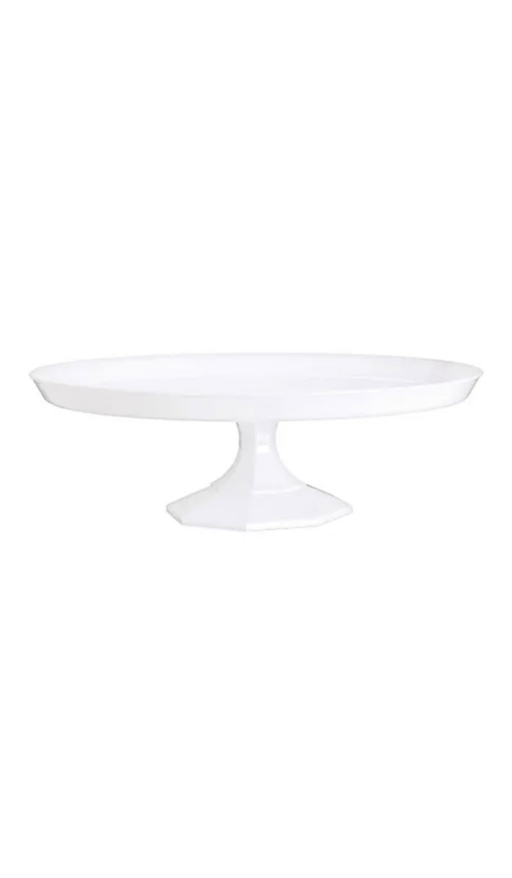 cake dessert stand white plastic