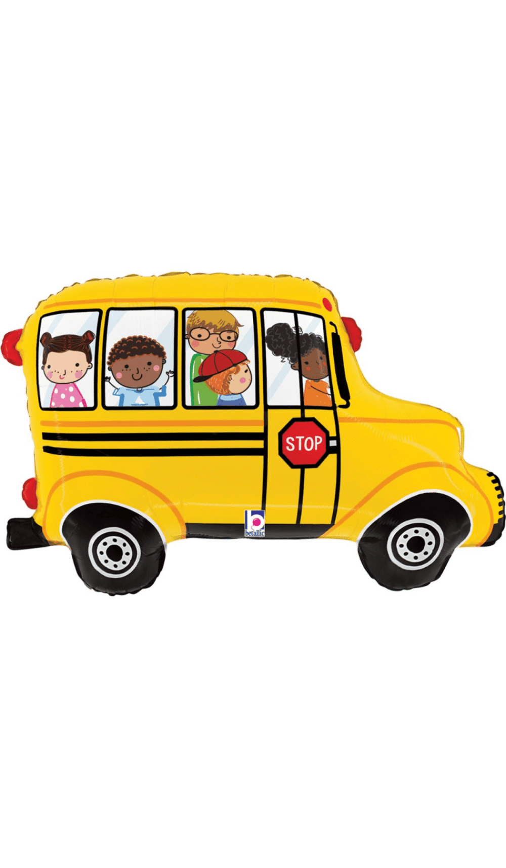 Yellow School Bus Large Foil Balloon Shape