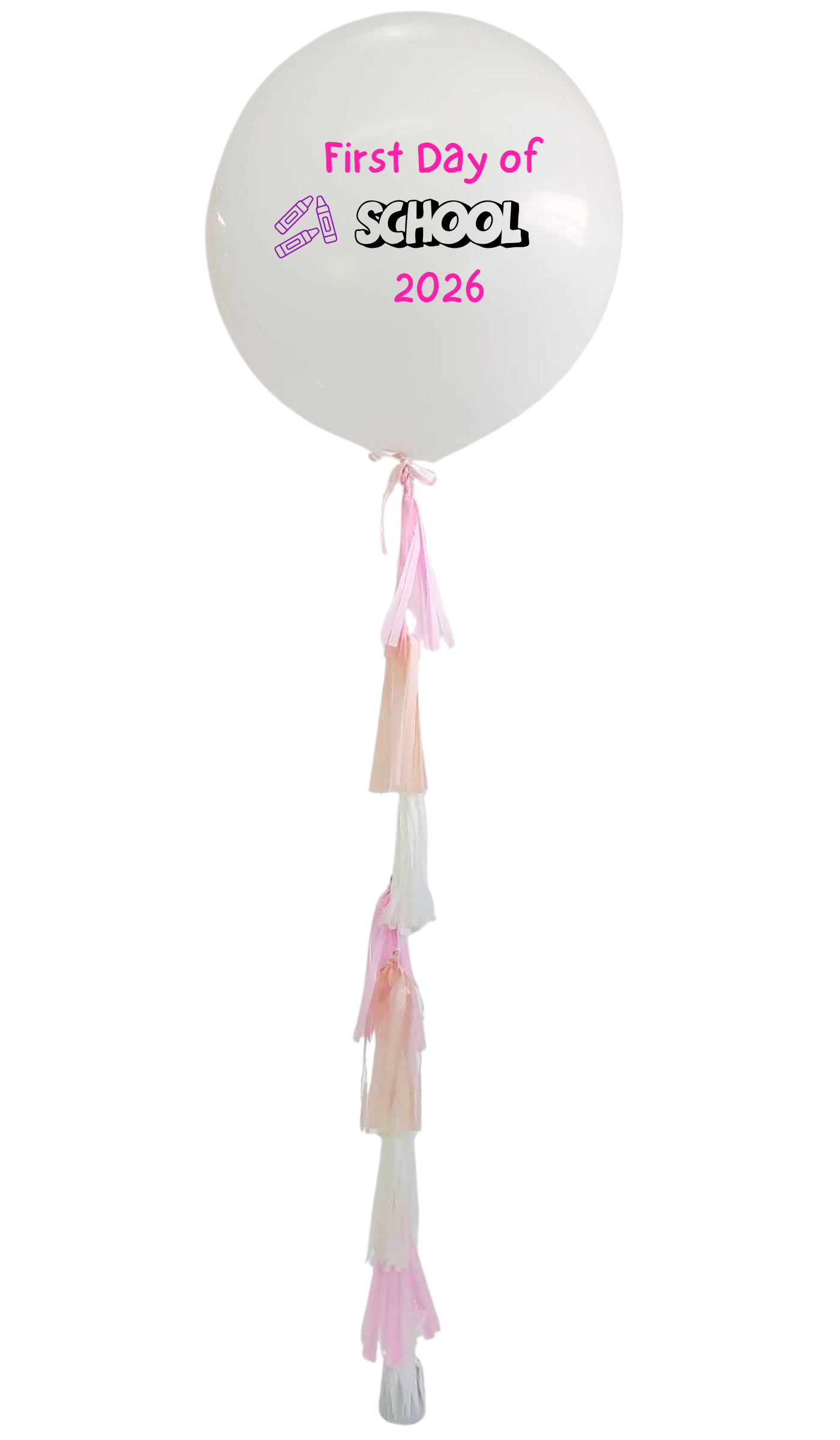 Custom 90cm Jumbo Balloon with tassels