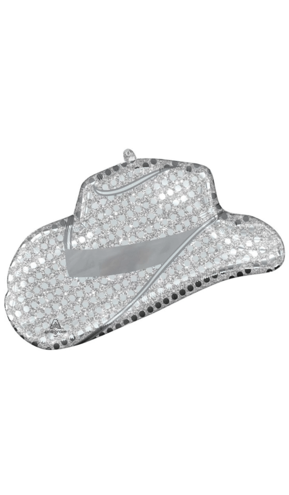 Disco Western Cowgirl Cowboy Hat Foil Balloon