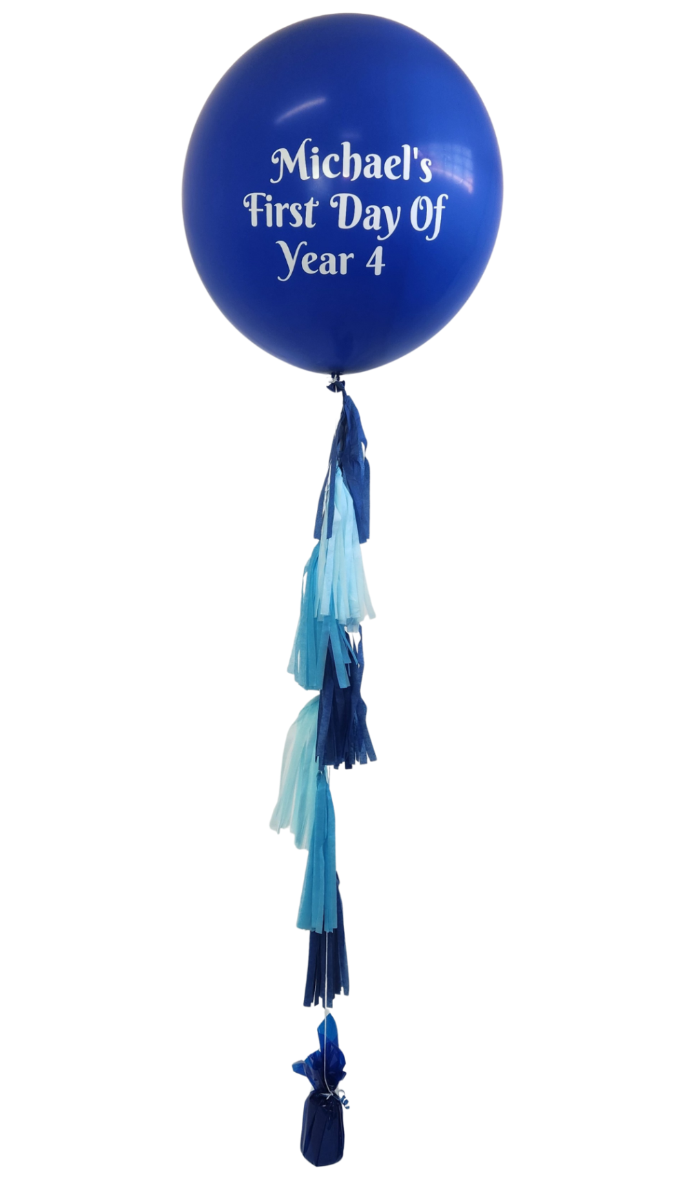 Custom 90cm Jumbo Balloon with tassels First Day of School