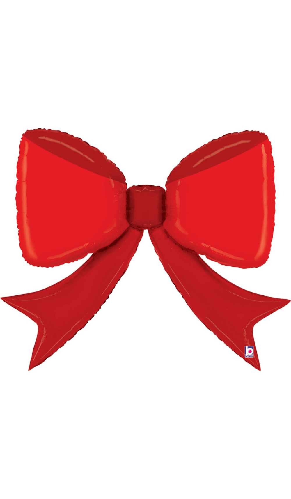 Large Red Bow Foil Shape Balloon