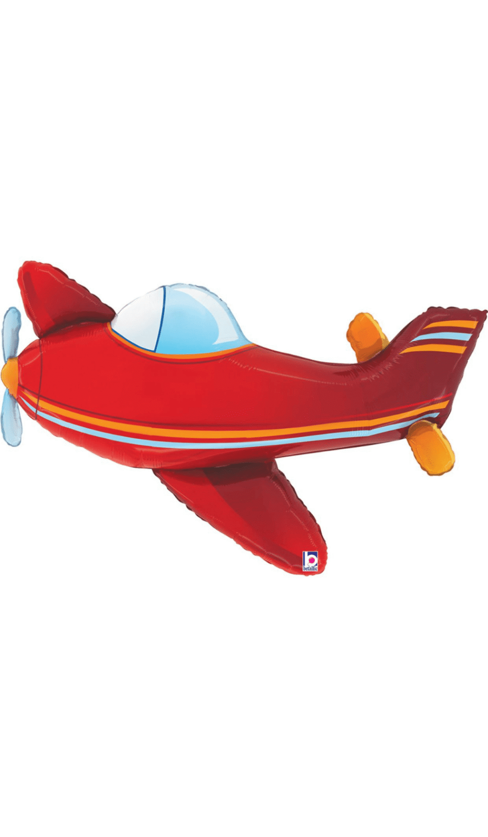 Red Airplane Shape Party Foil Balloon