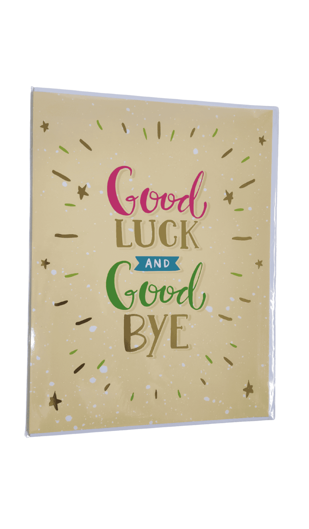 Card Jumbo Good luck Goodbye