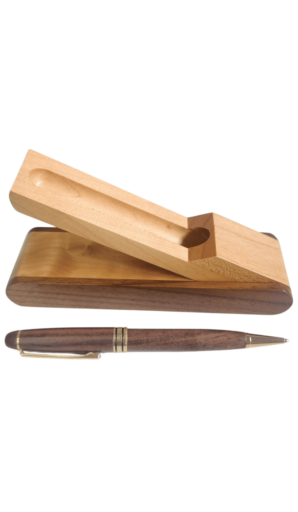 Foldable Wooden Pen & Box engravable