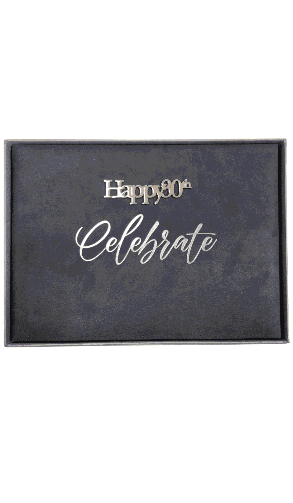 Guest Book Happy 30th Celebrate ash grey silver cover